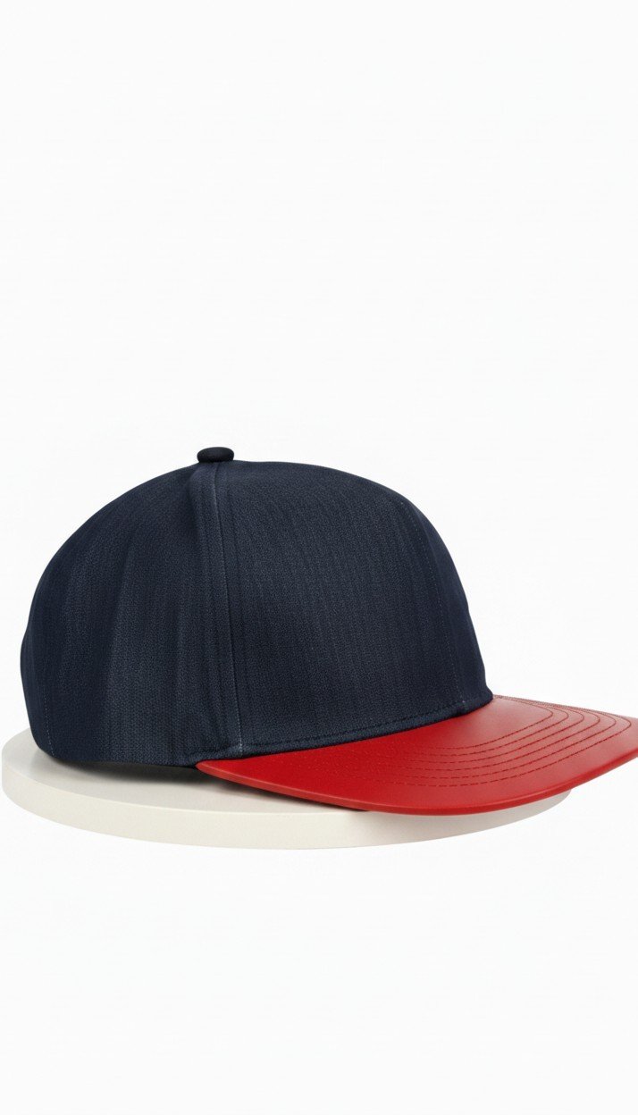 Denim Two-Tone Snapback Cap