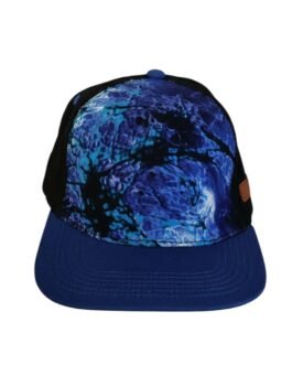 Blue Abstract Snapback Hat