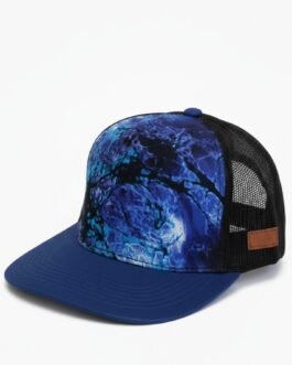 Blue Abstract Snapback Hat